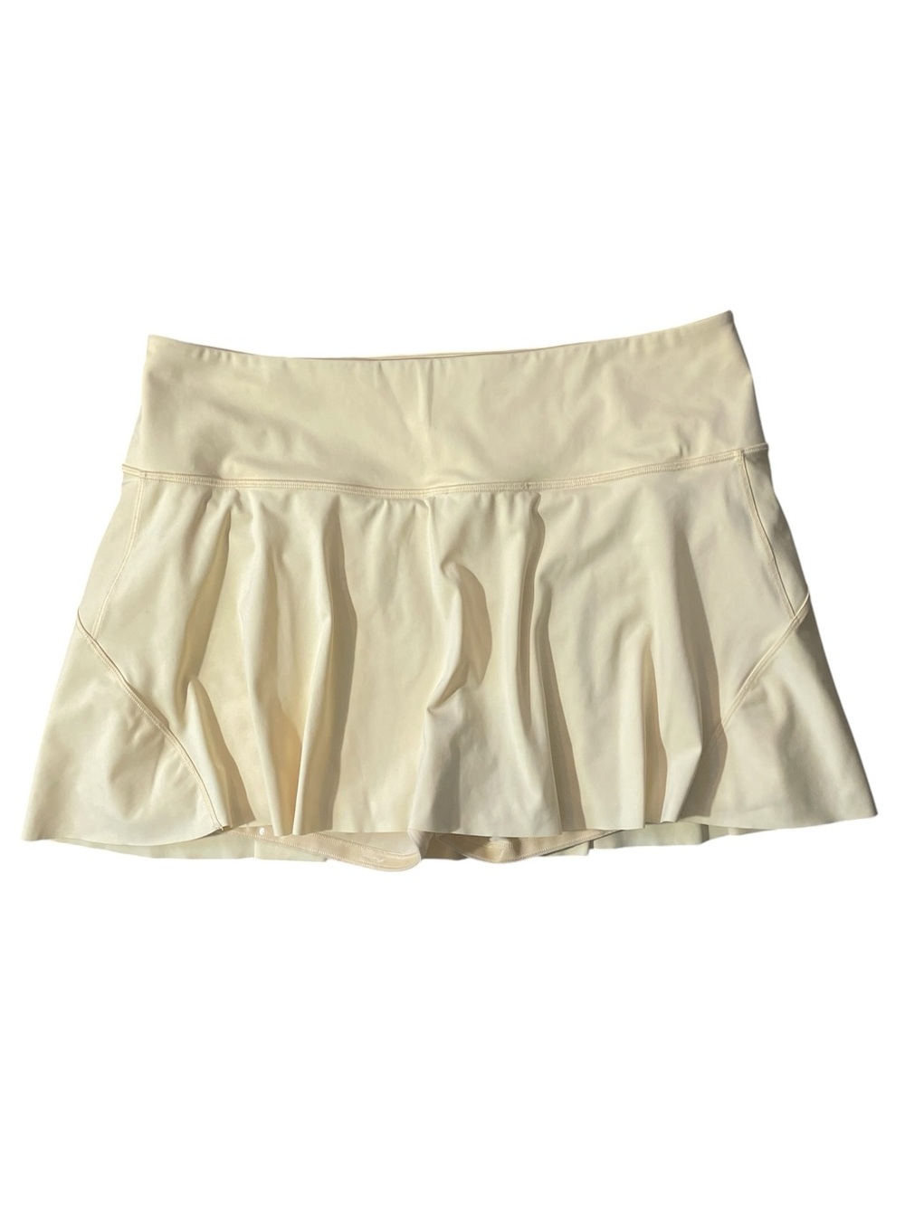 C16- Athletes Athleta Yellow Athletic Skirt With Flared Hem